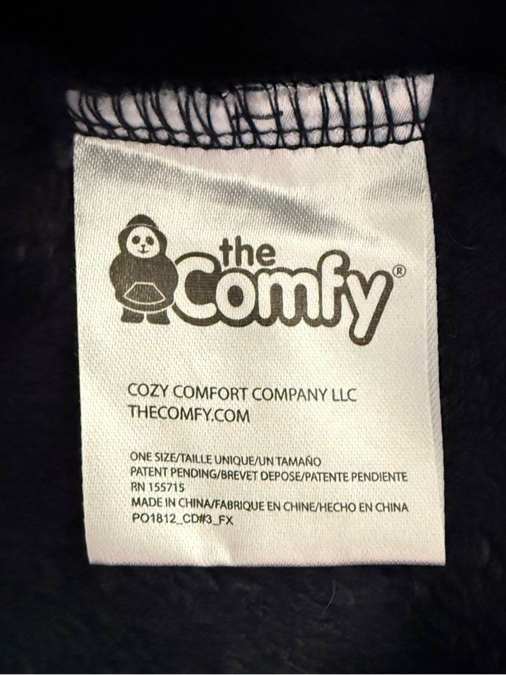 NWOT The Comfy in Navy Blue OS - Picture 6 of 10